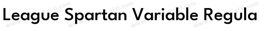 League Spartan Variable Regular字体转换